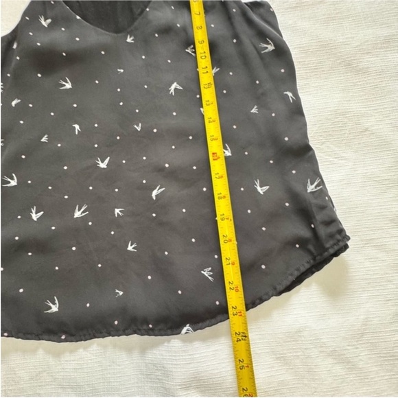 Ricki's Black Camisole with Bird Pattern - Picture 4 of 6